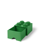 LEGO® úložný box 4 s šuplíkem tmavě zelená