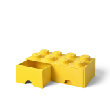 LEGO® úložný box 8 s šuplíky žlutý