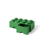 LEGO® úložný box 8 s šuplíky tmavě zelená