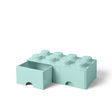 LEGO® úložný box 8 s šuplíky aqua