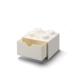 LEGO® stolní box 4 se zásuvkou - bílá