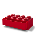 LEGO® stolní box 8 se zásuvkou - červená