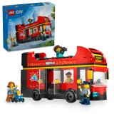 LEGO® City 60407 Červený dvoupodlažní vyhlídkový autobus