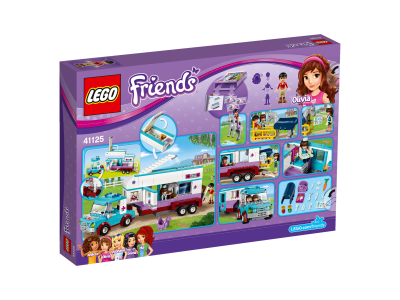 LEGO Friends Veterinářský přívěs s koněm 41125