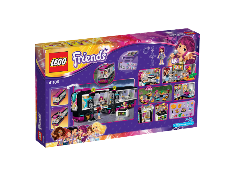 LEGO Friends Autobus pro turné popových hvězd 41106