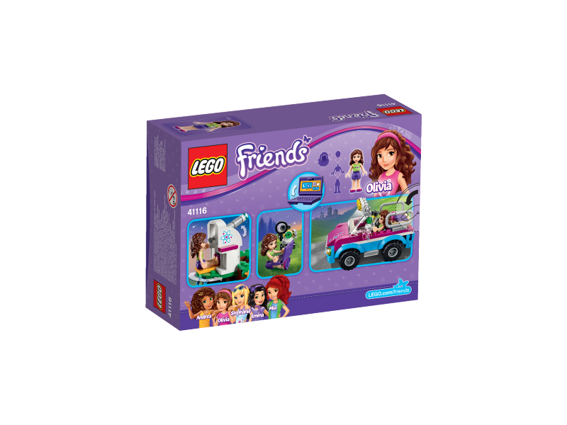 LEGO Friends Olivie a její průzkumné auto 41116