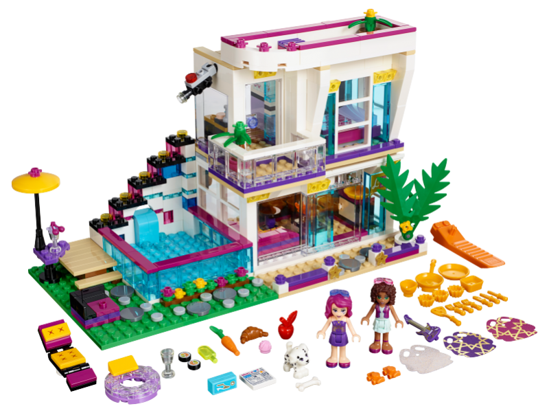 LEGO Friends Livi a její dům popové hvězdy 41135