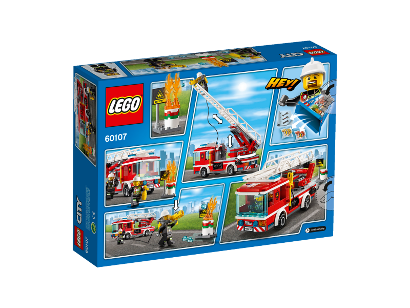 LEGO City Hasičské auto s žebříkem 60107