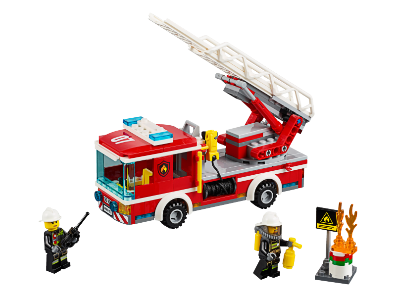 LEGO City Hasičské auto s žebříkem 60107