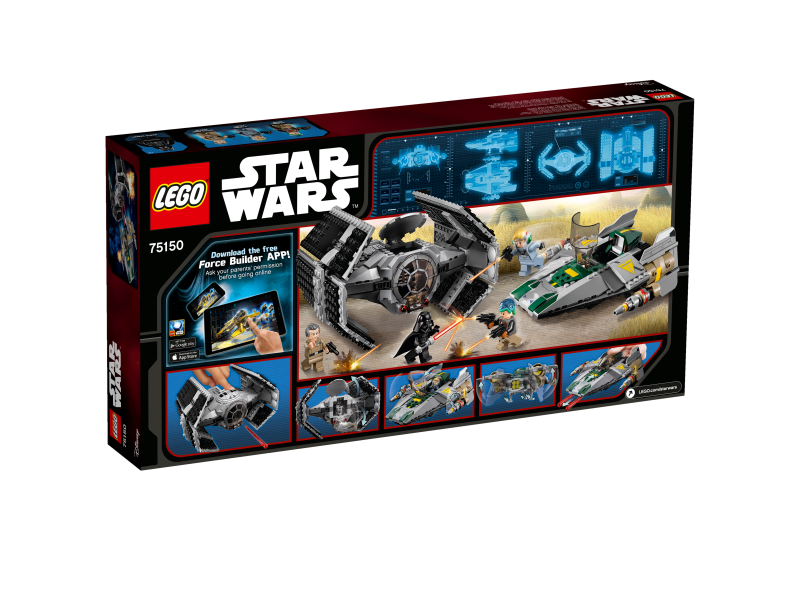 LEGO Star Wars™ Vaderova stíhačka TIE Advanced vs. stíhačka A-Wing 75150