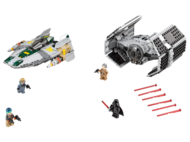 LEGO Star Wars™ Vaderova stíhačka TIE Advanced vs. stíhačka A-Wing 75150