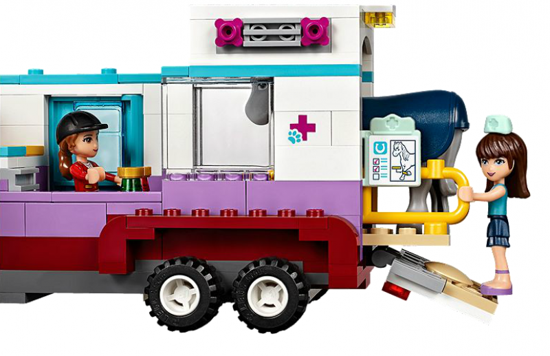 LEGO Friends Veterinářský přívěs s koněm 41125