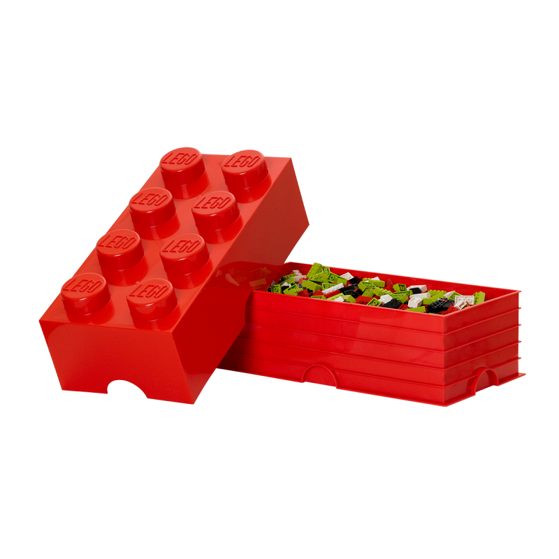 LEGO® úložný box 8 červená