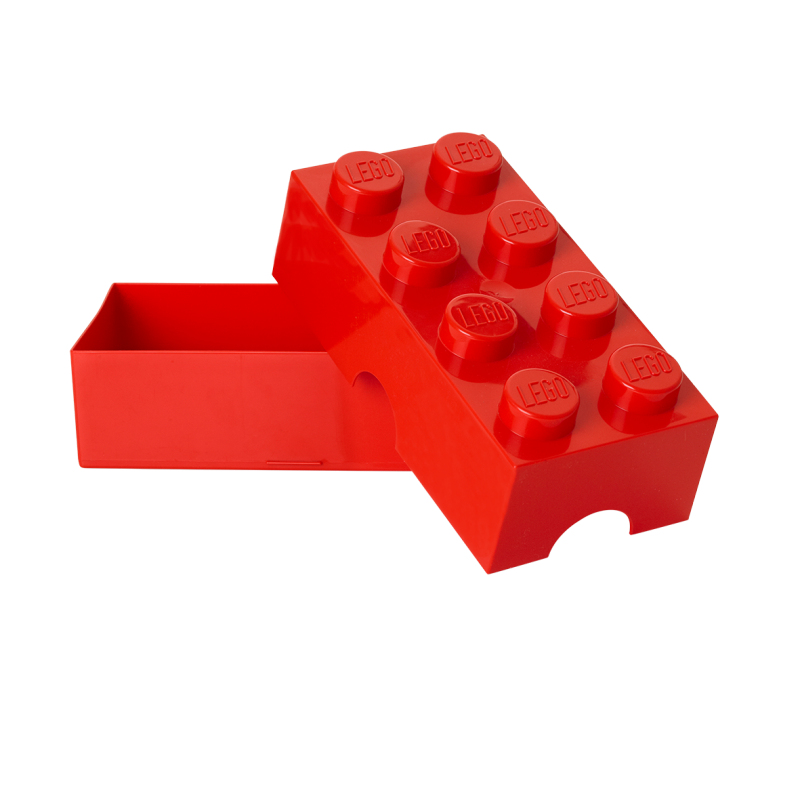 LEGO® box na svačinu 100 x 200 x 75 mm - světle modrá