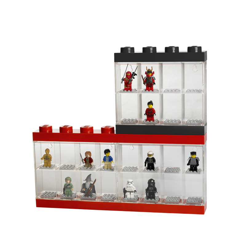 LEGO® sběratelská skříňka na 8 minifigurek - červená