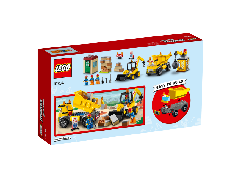 LEGO Juniors Demoliční práce na staveništi 10734