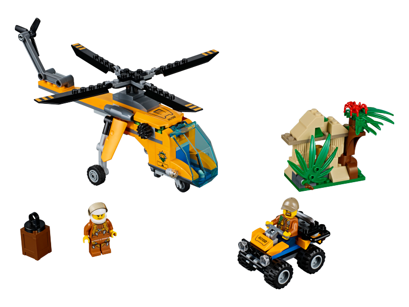 LEGO City Nákladní helikoptéra do džungle 60158