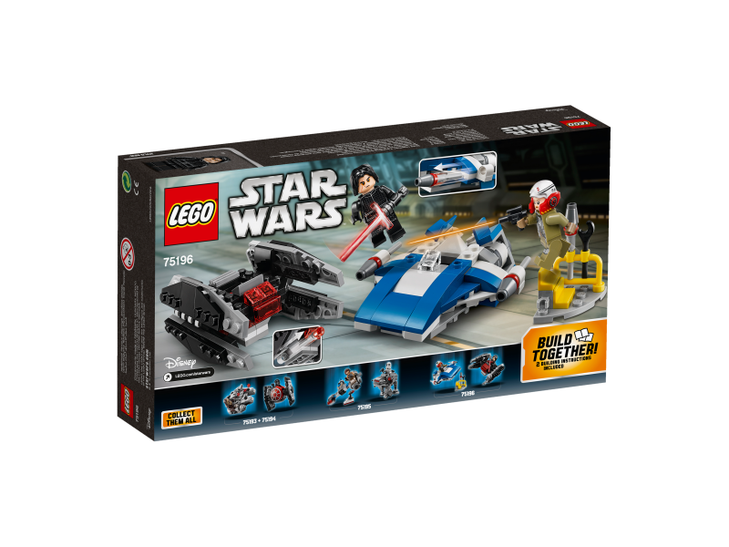 LEGO Star Wars Mikrostíhačka A-Wing™ vs. Mikrostíhačka TIE Silencer™ 75196