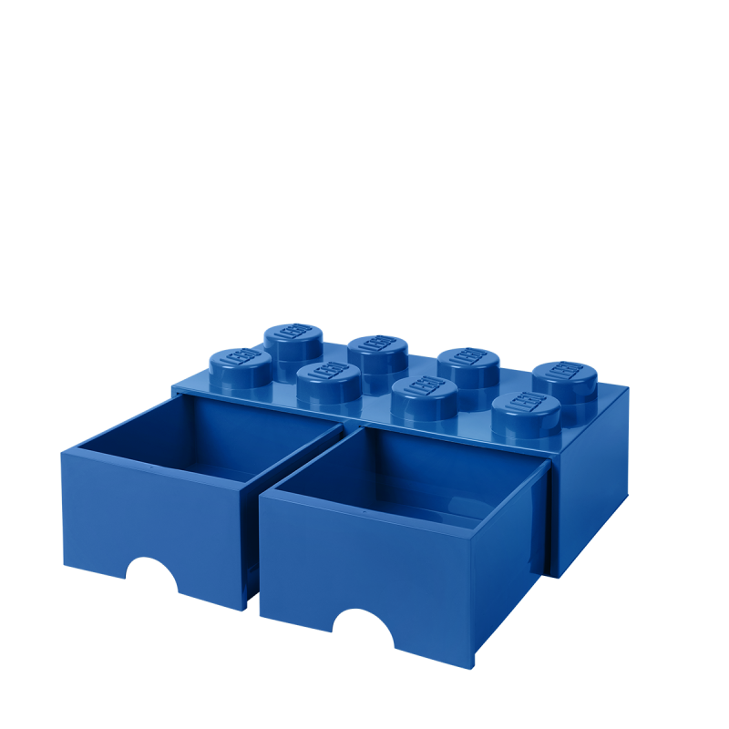 LEGO® úložný box 8 s šuplíky modrá