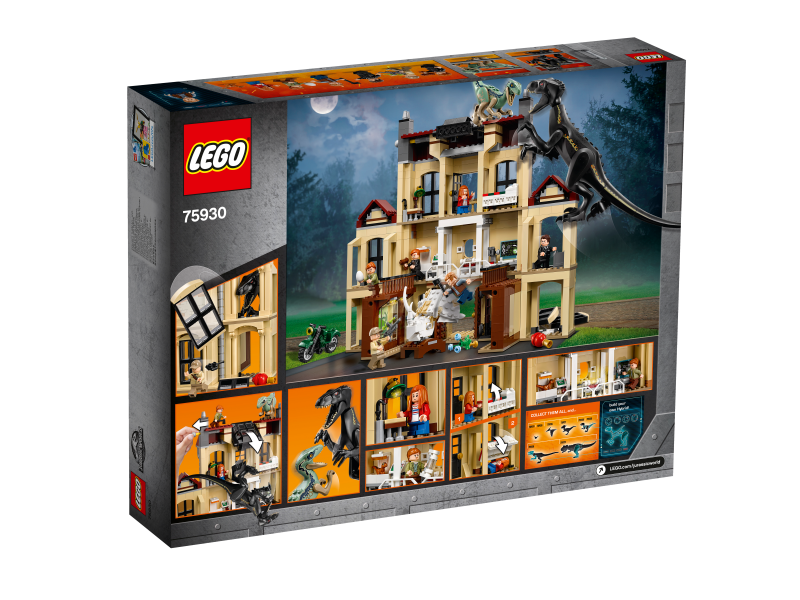 LEGO Jurassic World Řádění Indoraptora v Lockwoodově sídle 75930