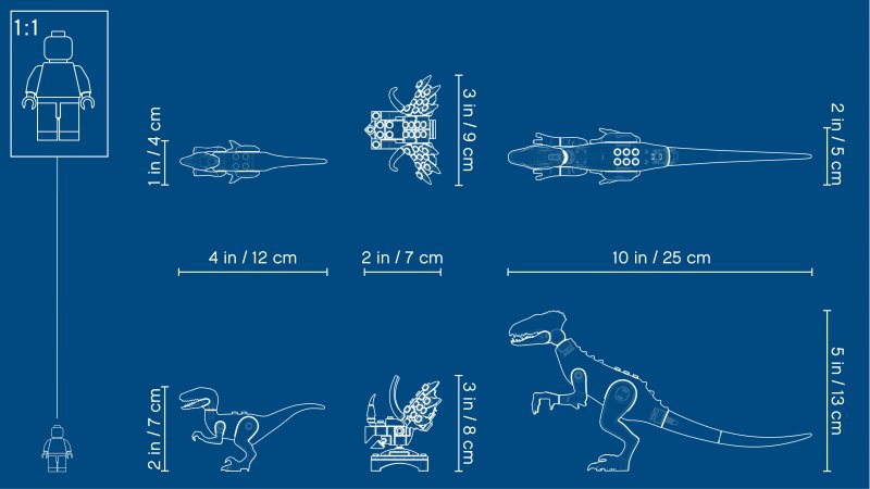 LEGO Jurassic World Řádění Indoraptora v Lockwoodově sídle 75930