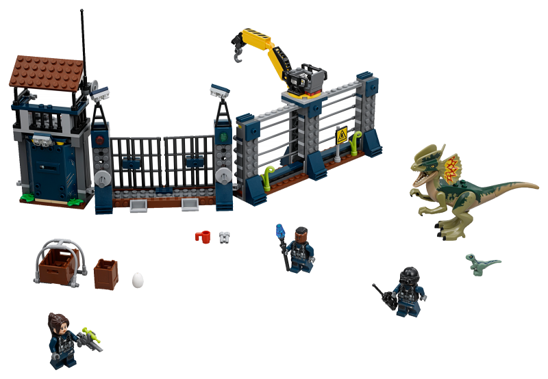 LEGO Jurassic World Útok Dilophosaura na hlídku 75931