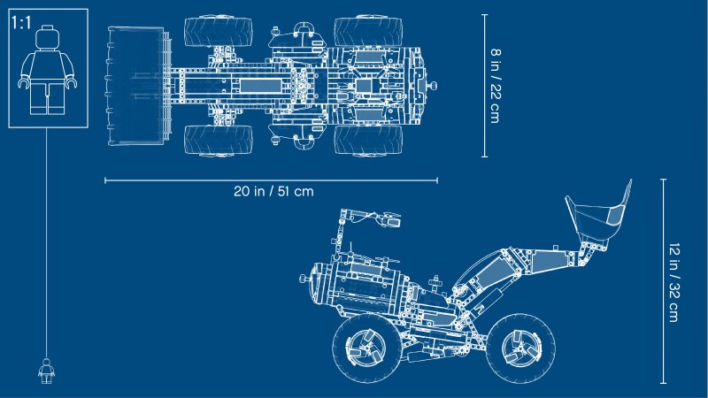 LEGO Technic Volvo koncept kolového nakladače ZEUX 42081