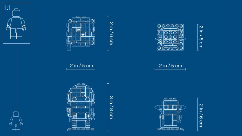 LEGO BrickHeadz Luke Skywalker™ a Yoda™ 41627