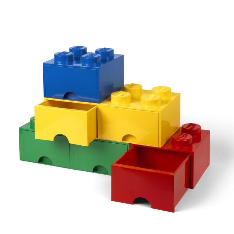 LEGO® úložný box 8 s šuplíky žlutý