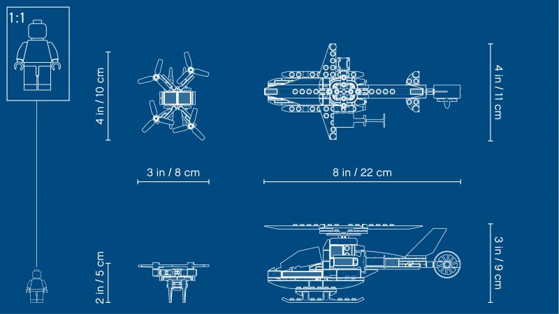 LEGO City Letecká policie a dron 60207