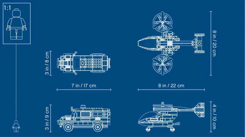 LEGO City Letecká policie a loupež diamantu 60209