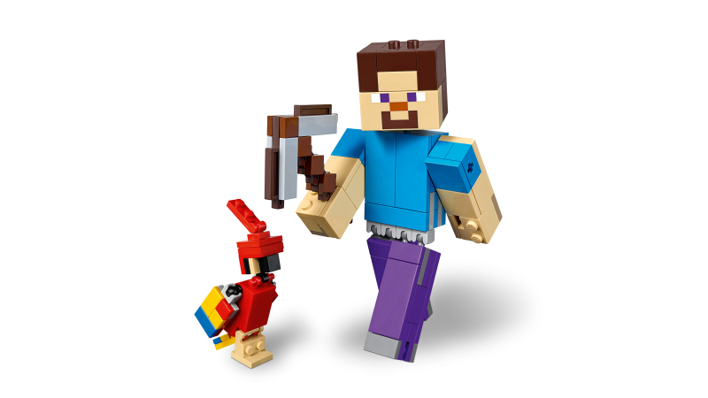 LEGO Minecraft velká figurka: Steve s papouškem 21148