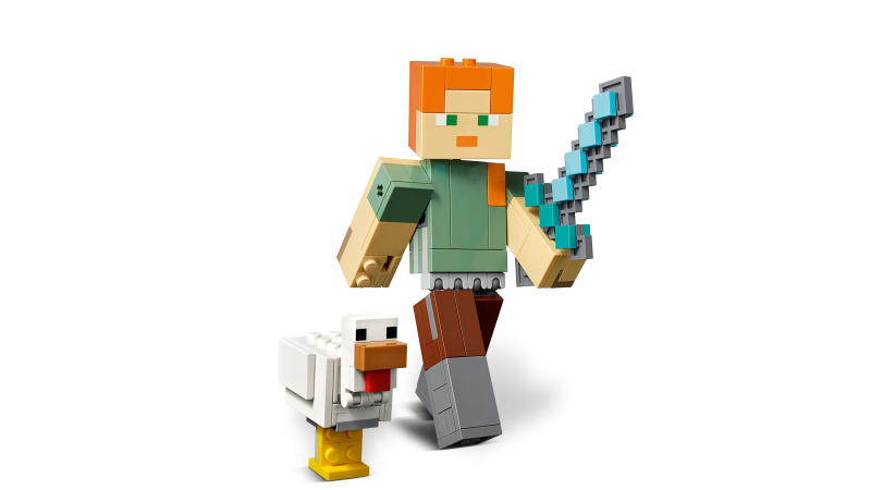 LEGO Minecraft velká figurka: Alex s kuřetem 21149