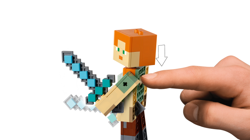 LEGO Minecraft velká figurka: Alex s kuřetem 21149