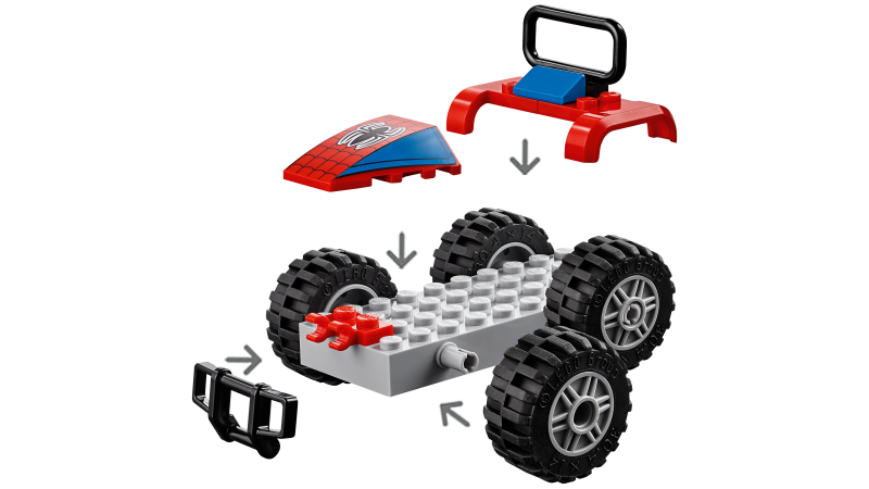 LEGO Super Heroes Spider-Man a automobilová honička 76133