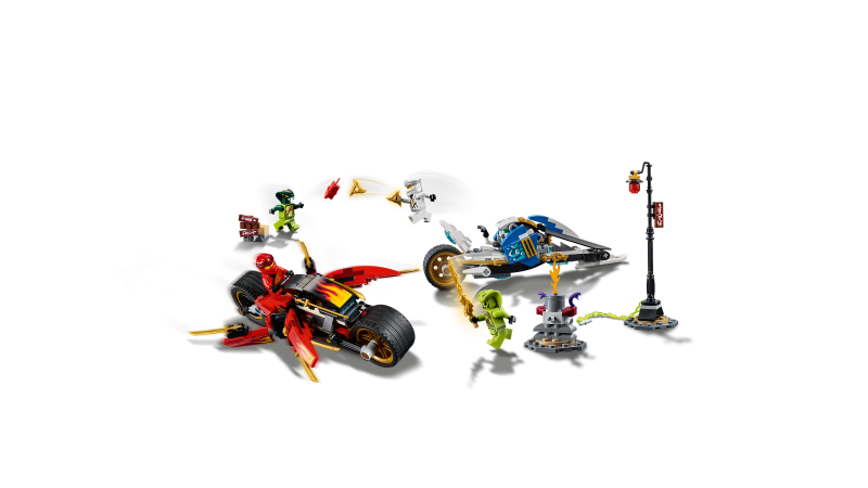 LEGO Ninjago Kaiova motorka s čepelemi a Zaneův sněžný vůz 70667