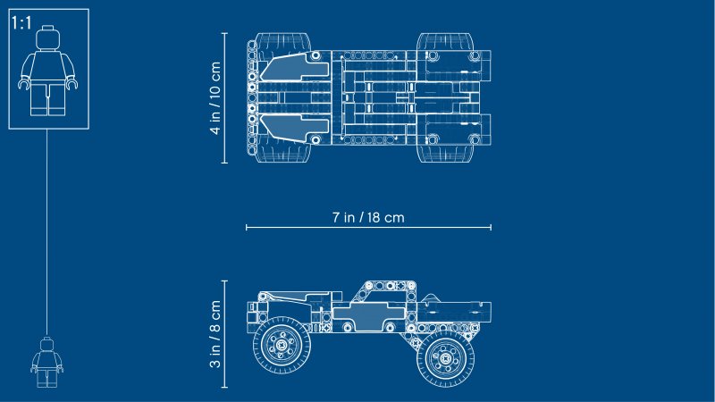 LEGO Technic Útěk v teréňáku 42090