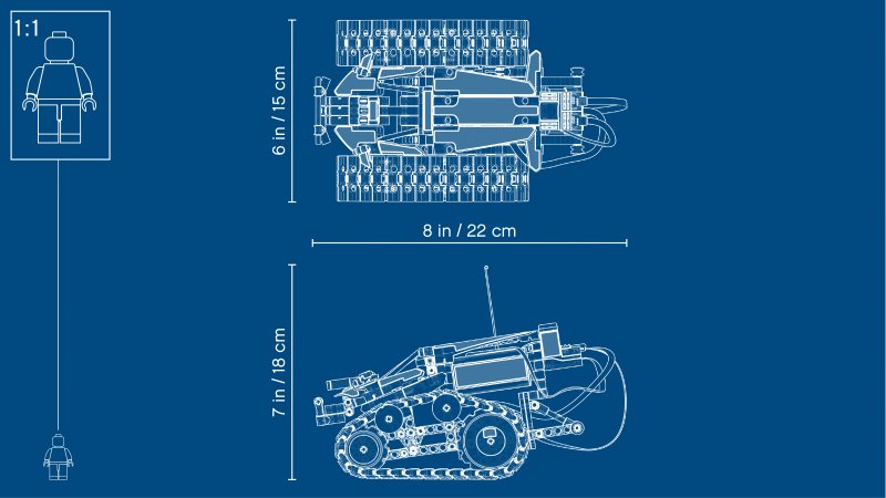 LEGO Technic Kaskadérské závodní auto na dálkové ovládání 42095