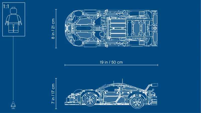 LEGO® Technic 42096 Porsche 911 RSR