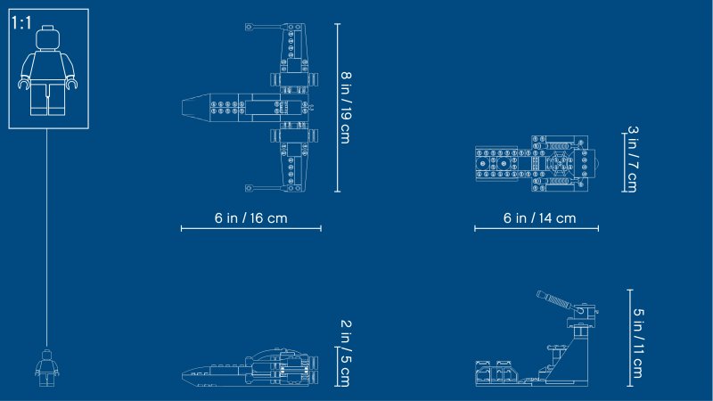 LEGO Star Wars Útěk z příkopu se stíhačkou X-Wing 75235