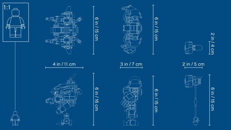 LEGO Overwatch D.Va a Reinhardt 75973