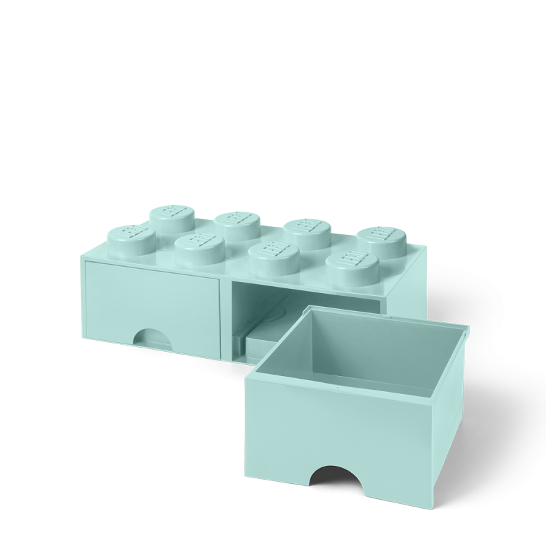 LEGO® úložný box 8 s šuplíky aqua