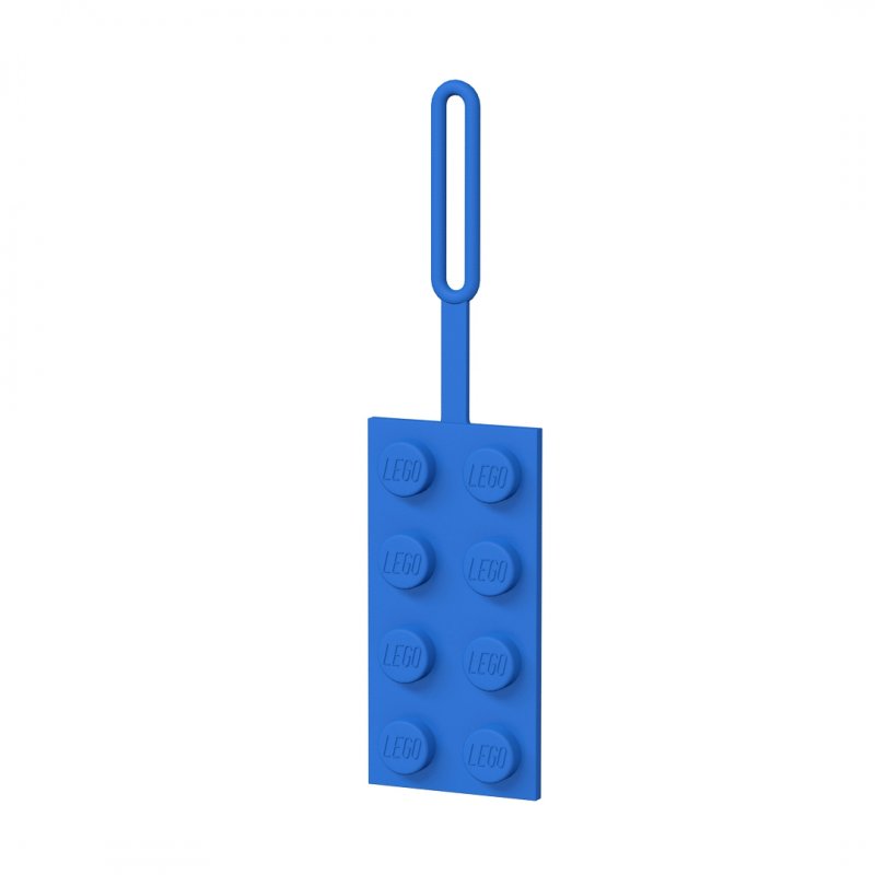 LEGO® Jmenovka na zavazadlo - kostka 2x4 modrá