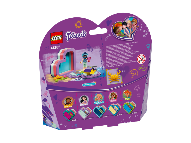 LEGO Friends Emma a letní srdcová krabička 41385