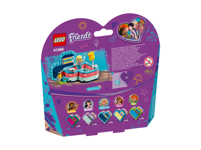 LEGO Friends Stephanie a letní srdcová krabička 41386