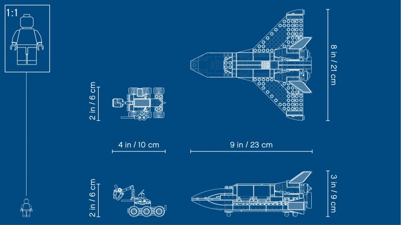 LEGO City Raketoplán zkoumající Mars 60226