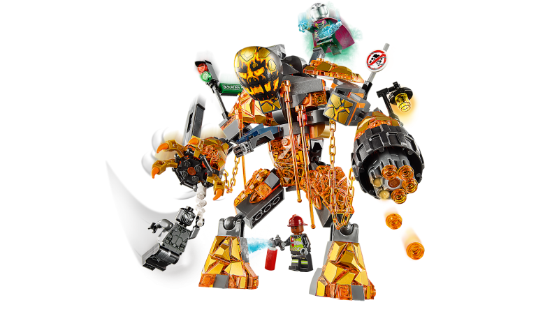 LEGO Spiderman Boj s Molten Manem 76128