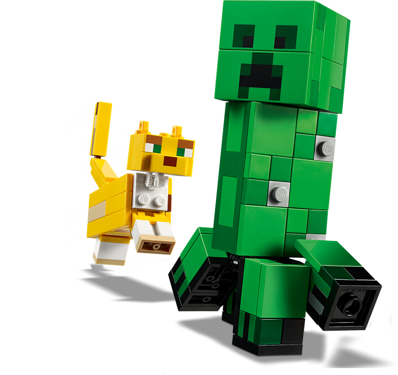 LEGO Minecraft Velká figurka: Creeper™ a Ocelot 21156