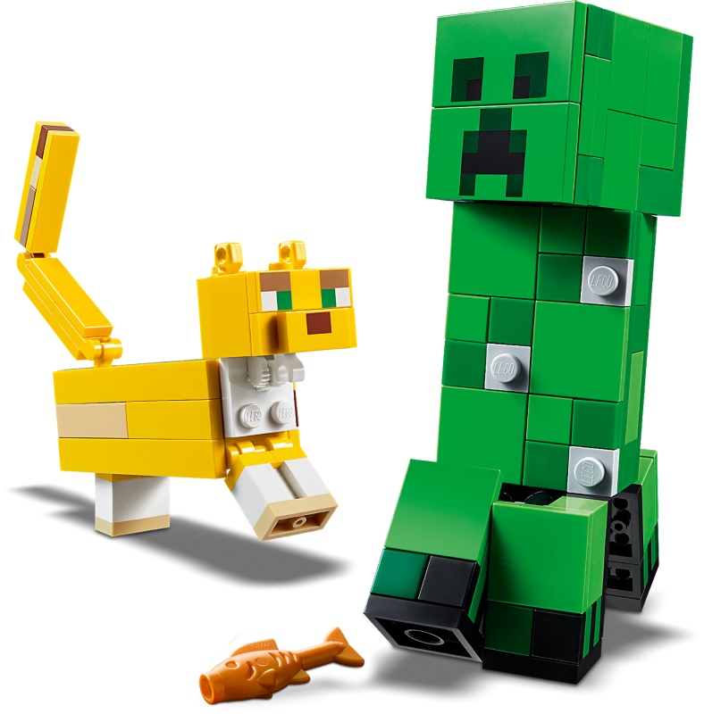 LEGO Minecraft Velká figurka: Creeper™ a Ocelot 21156