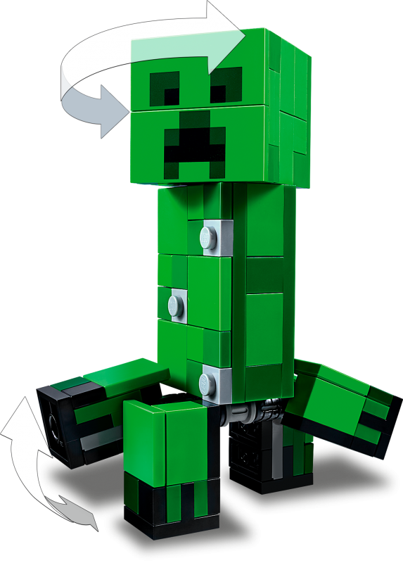 LEGO Minecraft Velká figurka: Creeper™ a Ocelot 21156